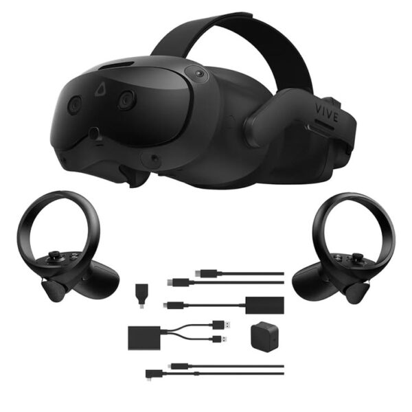HTC Vive Focus Vision VR Headset Bundle with Controllers & Streaming Kit - Black, Model B0FZYC94HW VR Vision Pro X - VR Headsets